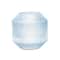 Blue Diamond Pattern Glass Vase or Candle Holder